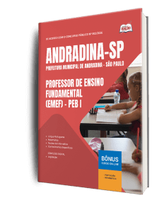 Apostila Prefeitura de Andradina-SP 2026 - Professor de Ensino Fundamental (EMEF) - PEB I