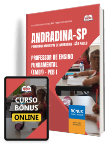 Apostila Prefeitura de Andradina-SP 2026 - Professor de Ensino Fundamental (EMEF) - PEB I