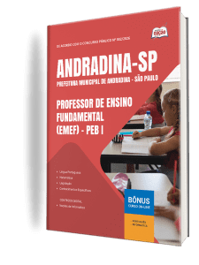 Apostila Prefeitura de Andradina-SP 2026 - Professor de Ensino Fundamental (EMEF) - PEB I