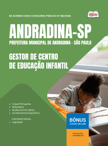 Apostila Prefeitura de Andradina-SP 2026 - Professor de Educação Infantil em Creche