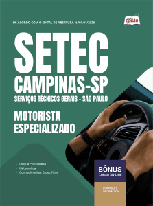 Apostila SETEC Campinas-SP 2026 - Motorista Especializado