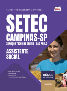 Apostila SETEC Campinas-SP 2026 em PDF - Assistente Social