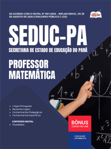Apostila SEDUC-PA 2026 - Professor - Matemática