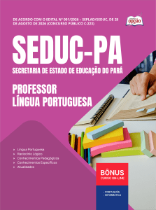 Apostila SEDUC-PA 2026 - Professor - Língua Portuguesa