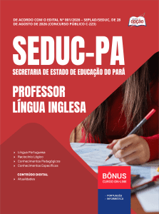 Apostila SEDUC-PA 2026 - Professor - Língua Inglesa