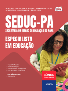 Apostila SEDUC-PA 2026 - Especialista em Educação