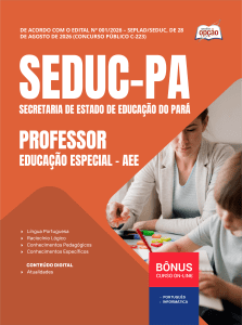 Apostila SEDUC-PA 2026 - Professor - Educação Especial - AEE