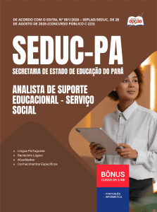 Apostila SEDUC-PA 2026 - Analista de Suporte Educacional - Serviço Social