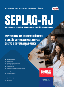 Apostila SEPLAG-RJ 2026 - Especialista em Políticas Públicas e Gestão Governamental (EPPGG) - Gestão e Governança Pública