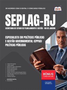 Apostila SEPLAG-RJ 2026 - Especialista em Políticas Públicas e Gestão Governamental (EPPGG) - Políticas Públicas