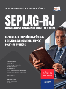 Apostila SEPLAG-RJ 2026 - Especialista em Políticas Públicas e Gestão Governamental (EPPGG) - Políticas Públicas