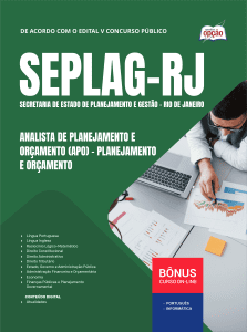 Apostila SEPLAG-RJ 2026 - Analista de Planejamento e Orçamento (APO) - Planejamento e Orçamento