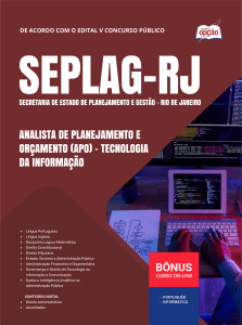 Apostila SEPLAG-RJ 2026 - Analista de Planejamento e Orçamento (APO) - Tecnologia da Informação