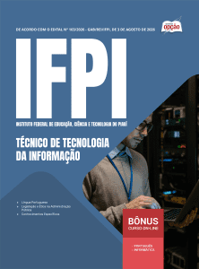Apostila IFPI 2026 - Técnico-Administrativo em Educação - Técnico de Tecnologia da Informação