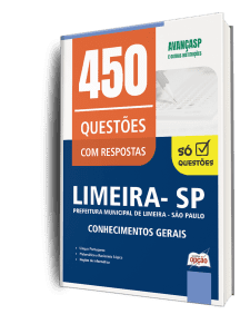 Caderno de Questões Prefeitura de Limeira-SP - Conhecimentos Gerais - 450 Questões Gabaritadas