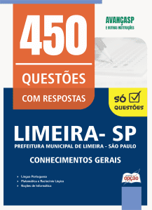 Caderno de Questões Prefeitura de Limeira-SP - Conhecimentos Gerais - 450 Questões Gabaritadas