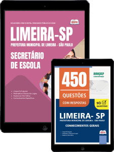 Combo Prefeitura de Limeira - SP 2026 - Secretário de Escola