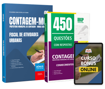 Combo Prefeitura de Contagem - MG 2026 - Fiscal de Atividades Urbanas