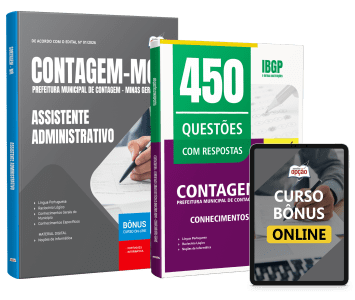 Combo Prefeitura de Contagem - MG 2026 - Assistente Administrativo