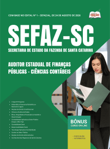 Apostila SEFAZ-SC 2026 - Auditor Estadual de Finanças Públicas - Ciências Contábeis