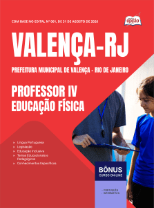 Apostila Prefeitura de Valença-RJ 2026 - Professor IV - Educação Física