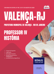 Apostila Prefeitura de Valença-RJ em PDF 2026 - Professor IV - História