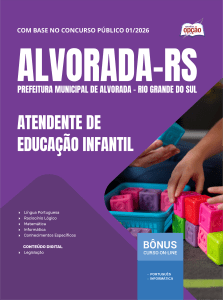 Apostila Prefeitura de Alvorada-RS 2026 - Atendente de Educação Infantil