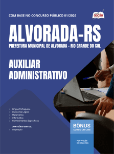 Apostila Prefeitura de Alvorada-RS 2026 - Auxiliar Administrativo