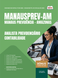 Apostila MANAUSPREV 2026 - Analista Previdenciário - Contabilidade