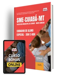 Capa Apostila SME-Cuiabá-MT 2026 - Cuidador de Aluno Especial - 30h e 40h