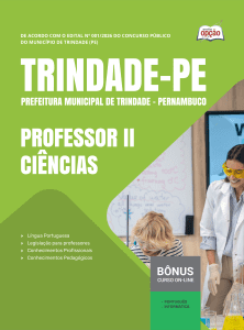 Apostila Prefeitura de Trindade-PE 2026 - Professor II - Ciências