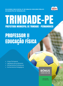 Apostila Prefeitura de Trindade-PE 2026 - Professor II - Educação Física