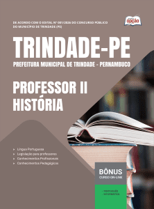 Apostila Prefeitura de Trindade-PE 2026 - Professor II - História