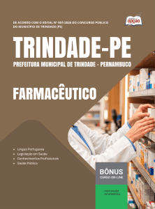 Apostila Prefeitura de Trindade-PE 2026 - Farmacêutico