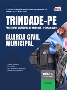 Apostila Prefeitura de Trindade-PE 2026 - Guarda Civil Municipal