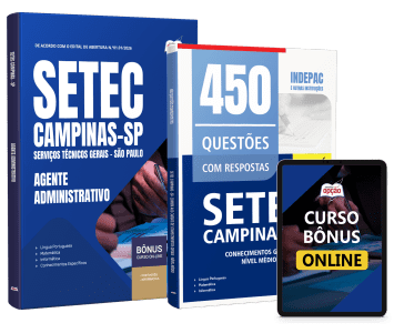 Combo SETEC Campinas-SP 2026 - Agente Administrativo