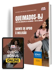 Capa Apostila Prefeitura de Queimados-RJ 2026 - Agente de Apoio à Inclusão