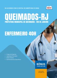 Apostila Prefeitura de Queimados-RJ 2026 - Enfermeiro