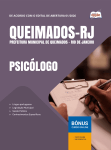 Apostila Prefeitura de Queimados-RJ 2026 - Psicólogo