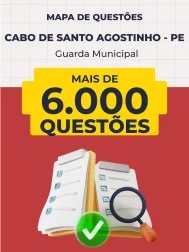 Mapa de Questões Online - Pref. Cabo de Santo Agostinho - PE - Guarda Municipal - 6 Mil Questões