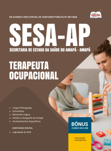Apostila SESA-AP 2026 - Terapeuta Ocupacional