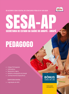 Apostila SESA-AP 2026 - Pedagogo