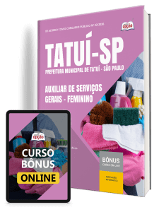 Apostila Prefeitura de Tatuí-SP 2026 - Auxiliar de Serviços Gerais - Feminino