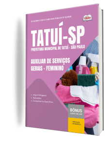 Apostila Prefeitura de Tatuí-SP 2026 - Auxiliar de Serviços Gerais - Feminino