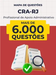 Capa Mapa de Questões Online - CRA-RJ - Profissional de Apoio Administrativo - 6 Mil Questões