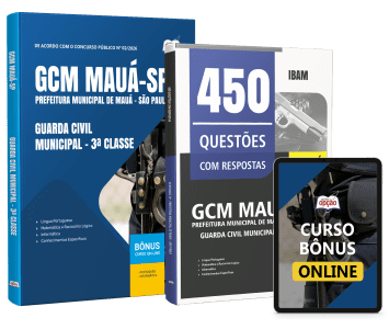 Combo Prefeitura de Mauá-SP 2026 - Guarda Civil Municipal - 3ª Classe