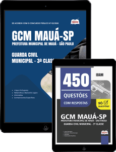 Combo Prefeitura de Mauá-SP 2026 - Guarda Civil Municipal - 3ª Classe