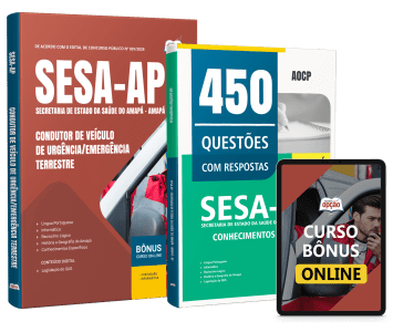 Combo SESA-AP 2026 - Condutor de Veículo de Urgência/Emergência Terrestre