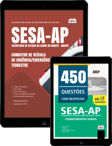 Combo SESA-AP 2026 - Condutor de Veículo de Urgência/Emergência Terrestre