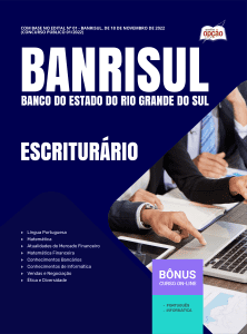 Apostila BANRISUL 2026 - Escriturário